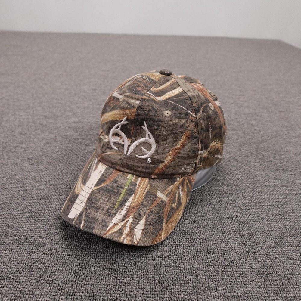 Realtree Hat Cap Strap Back Mens One Size Brown Camo Twill Hunting‎ Outdoor